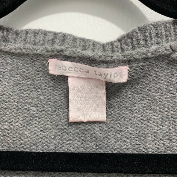 Rebecca Taylor Merino Wool Cardigan with Beading - Picture 2 of 3